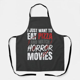 Pizza Horror Films Halloween Ontwerp_1 Schort