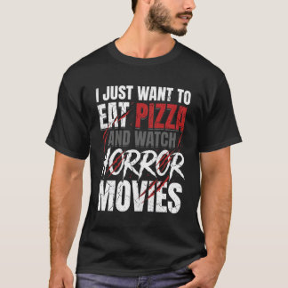 Pizza Horror Films Halloween Ontwerp_1 T-shirt