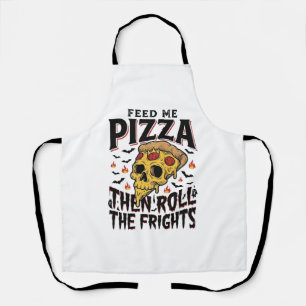 Pizza Horror T-shirt Vintage Gravure Filmavond D Schort