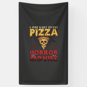 Pizza Horrorfilms Halloween Schedel Vleermuizen Sp Spandoek