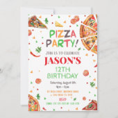 Pizza Invitation Anniversaire (Devant)