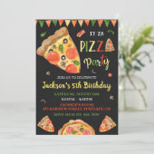 Pizza invitation anniversaire soirée italienne (Debout devant)