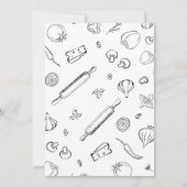 Pizza | Invitation Baby shower moderne (Dos)