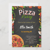 Pizza Invitations Anniversaire (Devant)