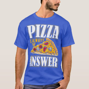Pizza is altijd het antwoord pizzakostuum Premium T-shirt