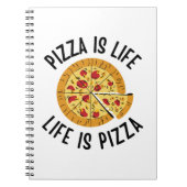 Pizza is het leven van Pizza grappig Notitieboek (Voorkant)