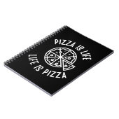 Pizza is het leven van Pizza grappig Notitieboek (Linkerzijde)
