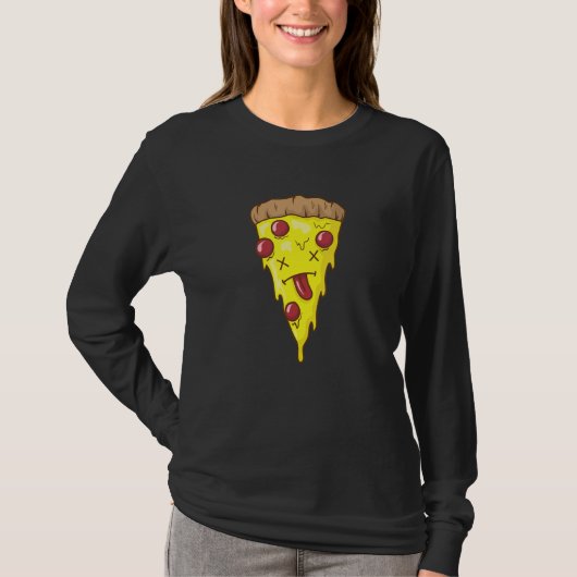 Pizza is Knockout Fast Food Stone Oven Cheese T-shirt (Voorkant)