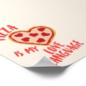 Pizza is mijn liefdestaal poster (Hoek)