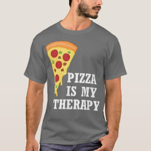 Pizza is mijn Therapy Pizza Chef Italiaans voedsel T-shirt