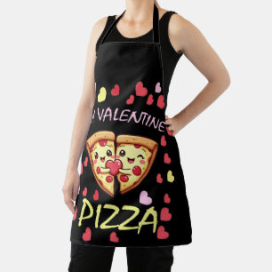 Pizza is Mijn Valentijn Funny Valentijnsdag Schort