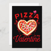 Pizza is mijn Valentijn grappige Valentijnsdag Feestdagenkaart (Voorkant / Achterkant)