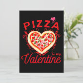 Pizza is mijn Valentijn grappige Valentijnsdag Feestdagenkaart (Staand voorkant)