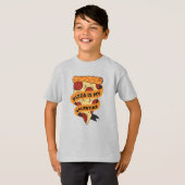 Pizza is mijn Valentijn grappige Valentijnsdag T-shirt (Voorkant volledig)