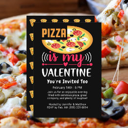 Pizza is mijn Valentijn leuk feestje Kaart