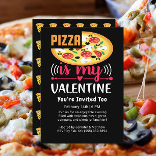 Pizza is mijn Valentijn leuk feestje Kaart