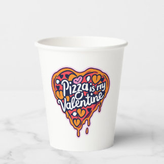 Pizza is mijn Valentijn! Papieren Bekers