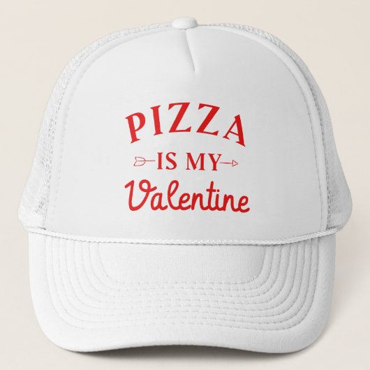Pizza is mijn Valentijn Trucker Pet (Voorkant)