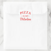 Pizza is mijn Valentijn Vierkante Sticker (Tas)