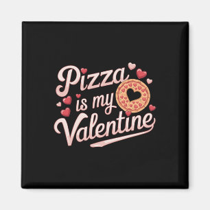 Pizza Is Mijn Valentijnsdag Hart Peppero Magneet