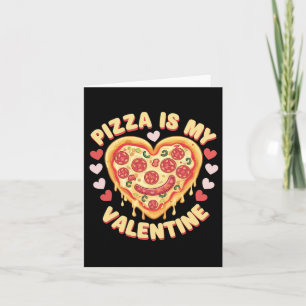 Pizza Is Mijn Valentijnshart Grappig Eten Liefhebb Kaart