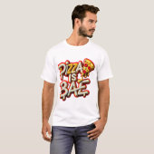 Pizza is slecht t-shirt (Voorkant volledig)