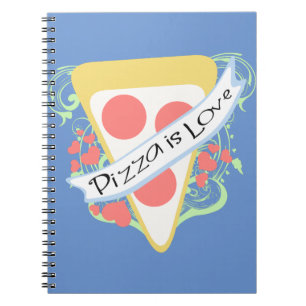 Pizza is verliefd notitieboek