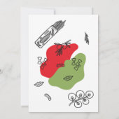 Pizza Italiaans diner verjaardagsfeestje lunch Kaart (Achterkant)