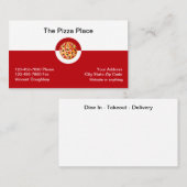 Pizza Italiaans restaurant Moderne Visitekaartjes (Voorkant / Achterkant)