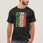 Pizza Italy Flag Pizzeria Pizza Baker Pizza T-shirt (Voorkant)