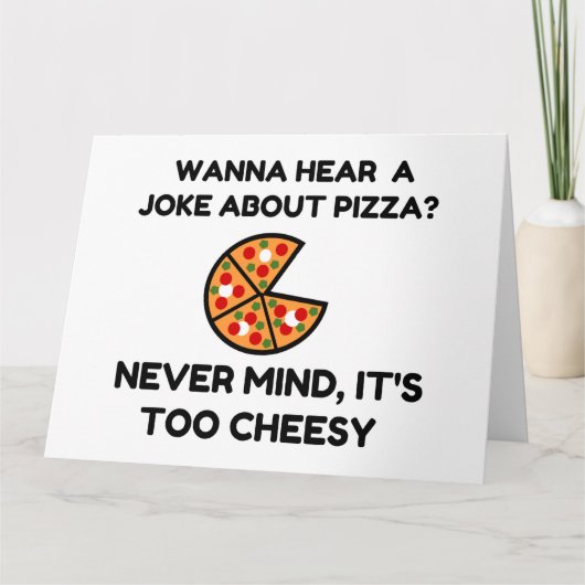 Pizza Joke Bedankkaart (Voorkant)
