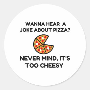 Pizza Joke Ronde Sticker