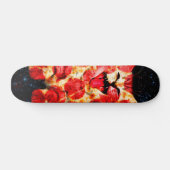Pizza-kat in de ruimte skateboard (Horizontaal)