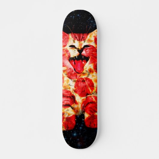 Pizza-kat in de ruimte skateboard (Voorkant)