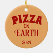 Pizza Keramisch Ornament (Achterkant)