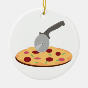 Pizza Keramisch Ornament