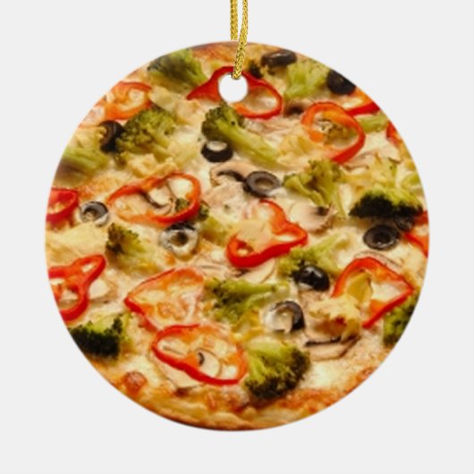 Pizza Keramisch Ornament (Voorkant)
