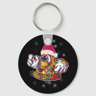 Pizza kerstboom - Funny Xmas Food Sleutelhanger