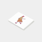 Pizza Kerstboom - Grappig Dabbend Eten Post-it® Notes (Schuin)