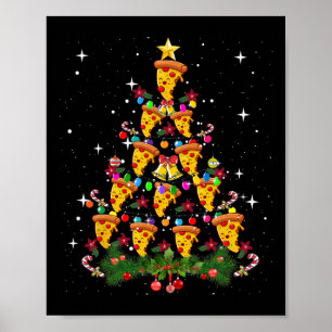 Pizza Kerstboom Licht Pizza Fastfood Liefhebber X Poster