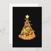Pizza kerstboomlampjes met Mannen Kaart (Voorkant / Achterkant)