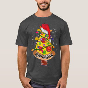 Pizza kerstboomverlichting Xmas Pajama matchen O T-shirt