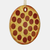 Pizza kerstboomversiering keramisch ornament (Rechts)