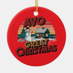 Pizza Kerstmis, Grappige Foodie, Witte Olifant Cad Keramisch Ornament