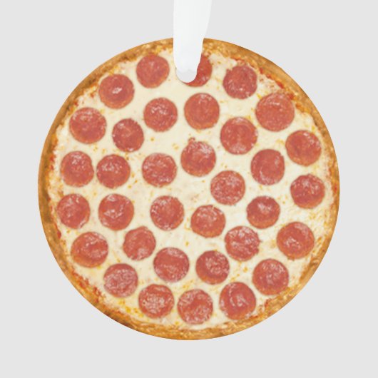 Pizza kerstversiering ornament (voorkant)