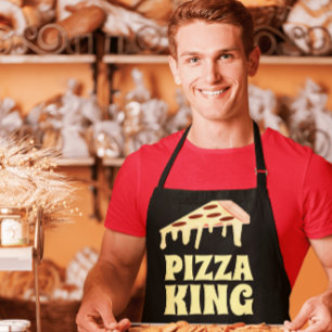 PIZZA KING DAD KITCHEN APRON SCHORT