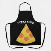 PIZZA KING DAD MANNEN APRON SCHORT (Voorkant)