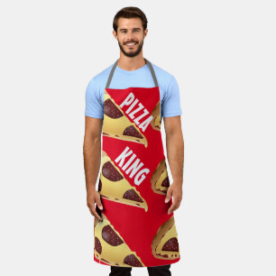 PIZZA KING MANNEN KITCHEN APRON SCHORT