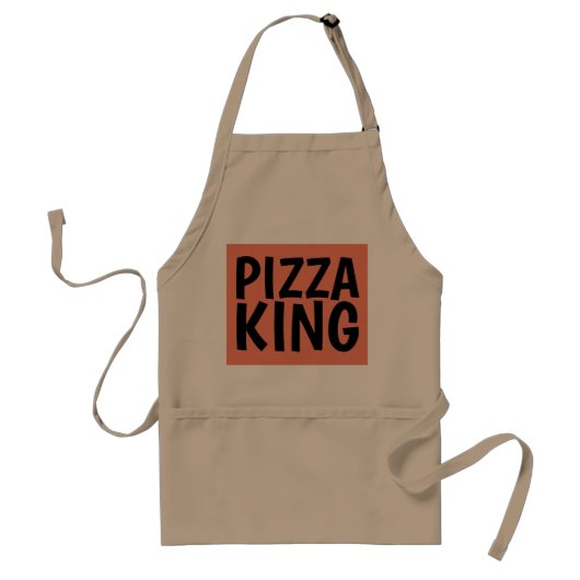 PIZZA KING Mannen Kitchen Schorten (Voorkant)