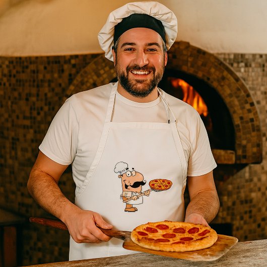 Pizza kok standaard schort